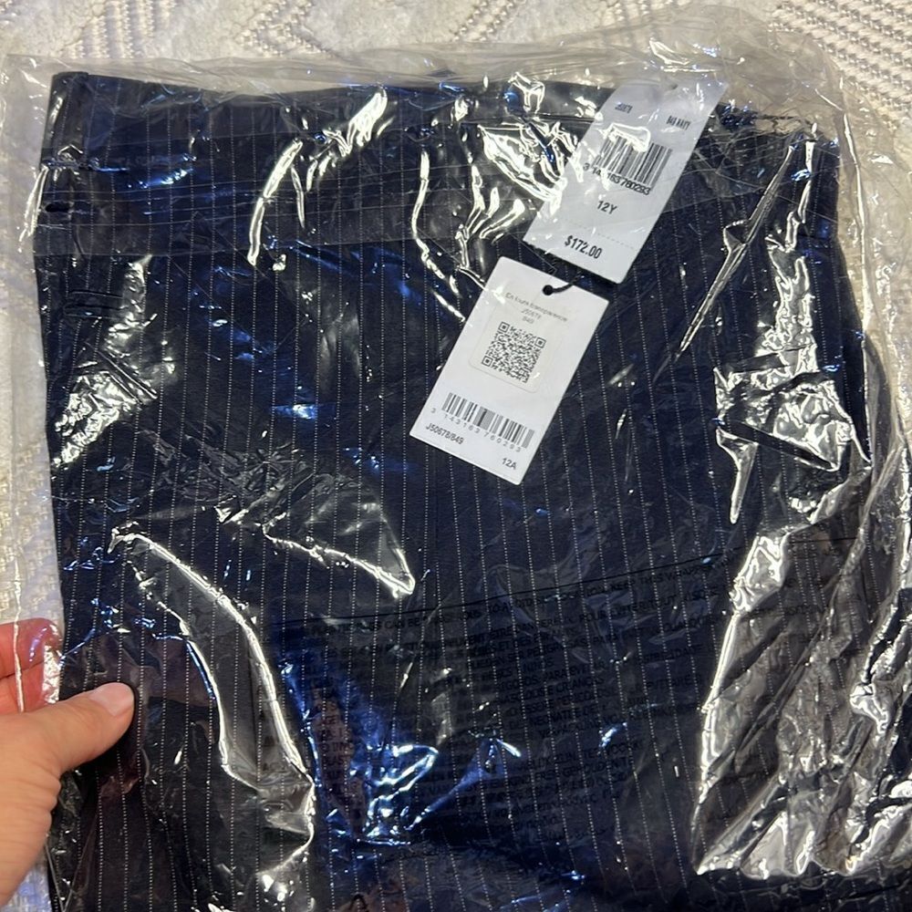 BOSS - Pinstripe Dress Pants - Navy - Picture 5 of 7